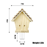 GAW Nature Wood Cabin Style Carpenter Bee Traps for Outdoors, 4 Pack Best Wooden Carpenter Bee Trap for Outside