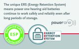 60 Powerone Hearing Aid Batteries No Mercury Size-675, 4 Pack (Batteries)