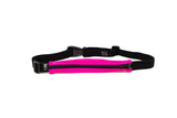 SPIbelt Original Pocket Running Belt for Women Men, Phone Holder for Running, Running Fanny Pack, Holder for Phone,Running Waist Pack,Pouch Expands, Adjustable, Fuchsia/Black Zipper