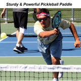 Panel Sound Pickleball Paddles Set of 2, USAPA Approved Pickleball Rackets Graphite Carbon Fiber Face Lightweight with1 Carrying Case, 2 Cooling Towels & 4 Indoor Balls