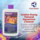 DrTim’s Aquatics Reef  Waste-Away – Natural Fish Tank & Aquarium Waste Management Solution for Dissolving & Cleaning Organic Sludge & Waste - 16 oz. - Treats 480 gal.