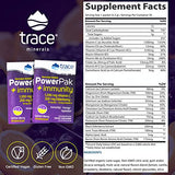 Trace Minerals | Power Pak Electrolyte + Immunity Boost Drink Packets | 1200 mg Vitamin C, Elderberry, Zinc, D3, B6, B12 | Immunity, Hydration, & Energy Support | Fizzy Lemon Berry | 60 Packets