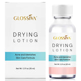 Glossiva Drying Lotion, Acne Spot Treatment Dries Out Pimples, Blemishes, Zits, and Clogged Pores - Overnight Solution Powerful Ingredients 1.23 Fl Oz