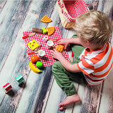 New Classic Toys Picnic Set - Pretend Play Toy for Kids Cooking Simulation Educational Toys and Color Perception Toy for Preschool Age Toddlers Boys Girls