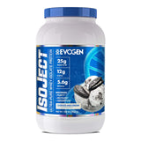 Evogen Isoject Cookies & Cream, Whey Isolate Loaded with BCAA, EAA, Ignitor Enzymes, Recovery, Shakes, Smoothies, for Men & Women