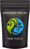 Prescribed for Life Malic Acid (L) Powder | 100% Pure Malic Acid | Supports Energy and Endurance | Promotes Healthy Skin | Food Grade, Natural, Gluten Free, Vegan, Non-GMO, 8 oz