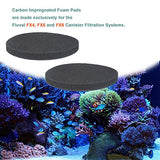 Fx4 Carbon Filter Pads Compatible with Fluval FX5 / FX6 Canister Filter,Replacement Carbon Impregnated Foam Pads Pack of 6