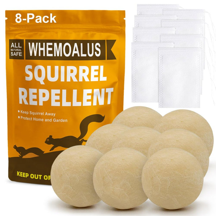 DALIYREPAL Squirrel Repellent Outdoor,Chipmunk Repellent Outdoor, Mint Squirrel Deterrent for Attic,Safe Around Kid & Pets Keep Squirrel Away for Plants,Squirrels Repellent for Garden 8-Packs