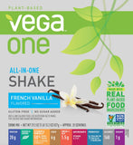 Vega One All in One Nutritional Shake French Vanilla - Plant Based Vegan Protein Powder, Non Dairy, Gluten Free, Non GMO, 29.2 Ounce (Pack of 1)
