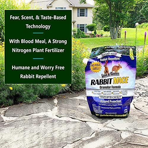 Nature's MACE Rabbit Repellent 3lb Granular/Treats 1,350 Sq. Ft. / Rab