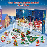 Christmas Advent Calendar 2023 Building Set, HOGOKIDS Countdown Playset 24 Collectible Surprise, 1099 PCS Christmas Toy Tree Santa Party Favors Building Block, Xmas Gift for Kids Boys Girls Ages 6-12+