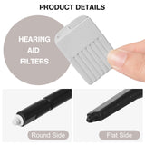 Hearing Aid Filters, 1.2mm Hearing Aid Protection Earwax Guards Filters, Replacement Wax Cerumen Stop Wax Traps for Phonak and Resound Hearing Aids, Hearing Aid Accessories (40 Units/5 Boxes)