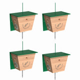 Best Bee Brothers Carpenter Bee Traps for Outside - Carpenter Bee Trap, Turbo Trap Wood Bee Traps - Professional-Grade Carpenter Bee Traps for Outdoors Hanging - Bee Catchers for Outside (4 Pack)