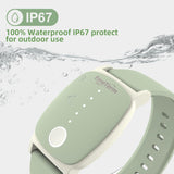 EmeTerm Explore Mint Green Anti-Nausea Wristband IP67 Waterproof Morning Motion Travel Sickness Vomit Relief Rechargeable Classic Strap Design No Gel Drug Free Without Side Effects