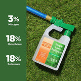 Ultimate 3-18-18 NPK- Lawn Food Quality Liquid Fertilizer- Easy to Use Concentrated Spray- Any Grass Type- Summer & Fall Nutrients- Simple Lawn Solutions - Turf Hardiness & Root Vigor (32 Ounce)