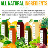 5 Day Juice Cleanse by Raw Fountain, All Natural Raw Juice Detox Cleanse, Weight Management Program, Cold Pressed Fruit and Vegetable Juice, Tasty and Energizing, 30 Bottles 12oz, 5 Ginger Shots