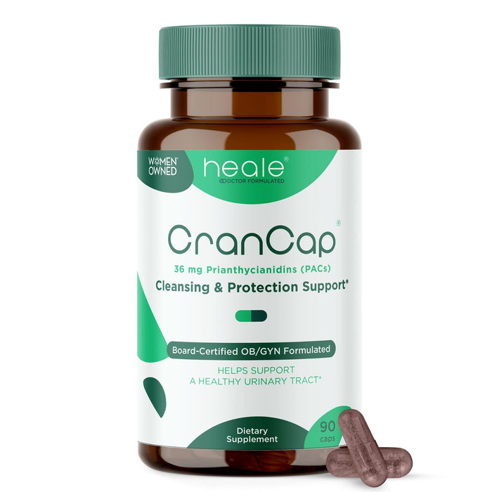 CranCap Cranberry Pills for Urinary Tract Health - 90 Count, 36mg of Potent PACs - Cranberry Extract Helps Cleanse & Protect The Urinary Tract from A UTI - Non-GMO, Vegan and Gluten-Free