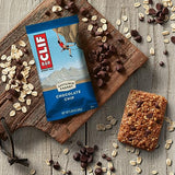 CLIF BAR - Chocolate Chip - Made with Organic Oats - Non-GMO - Plant Based - Energy Bars - 2.4 oz. (12 Pack)