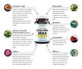 Holistic Health Labs Vision Alive Max with 8 Natural Ingredients Lutemax® 2020, Bilberries, Blueberries, c3g from Black Currant, Maqui Berry, Saffron, and Astaxanthin (30 Count (Pack of 1))