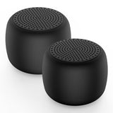 White Noise Machine Babelio Mini Sound Machine for Adults Kids Baby | 15 Non-looping Sounds | Timer | Easy to Pocket and Travel - Black (Pack of 2)