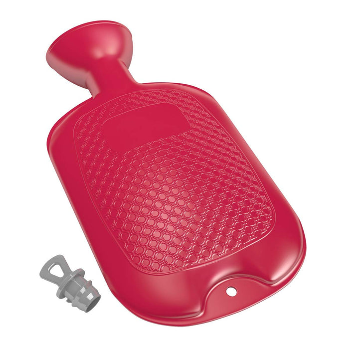 Flents Reusable Water Bottle, Warm or Cold Therapy, Helps Soothe Muscle Aches, Cramps and Pain, Durable Rubber Design, Latex Free, 2 QT (1.66 L)