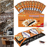 24 Pack Roach Killer Indoor Infestation, Cockroach Killer Indoor Home, Roach Traps Indoor Sticky, Roach Bait Cockroach Trap for Roach Ants Spiders Orange