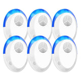 Ultrasonic Pest Repeller 6 Pack Mice Repellent Indoor Rodent Roach Spider Insect Repellent Plug-in Home Attic Garage Basement
