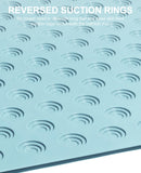 OTHWAY No Suction Cup Bath Mat: 39x16inch Extra Long Bathmat│Perfect for Refinished or Ordinary Bath Tubs│Made of Nature Rubber│a Blessing for The Elderly and Children (Lake Blue)
