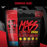 Mutant Mass Extreme Gainer – Whey Protein Powder – Build Muscle Size and Strength – High Density Clean Calories (Cookies and Cream, 6 lbs)