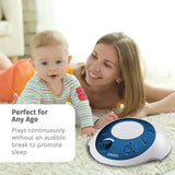 Homedics SoundSleep White Noise Sound Machine, Blue, Small Travel Sound Machine with 6 Relaxing Nature Sounds, Portable Sound Therapy for Home, Office, Nursery, Auto-Off Timer, By Homedics