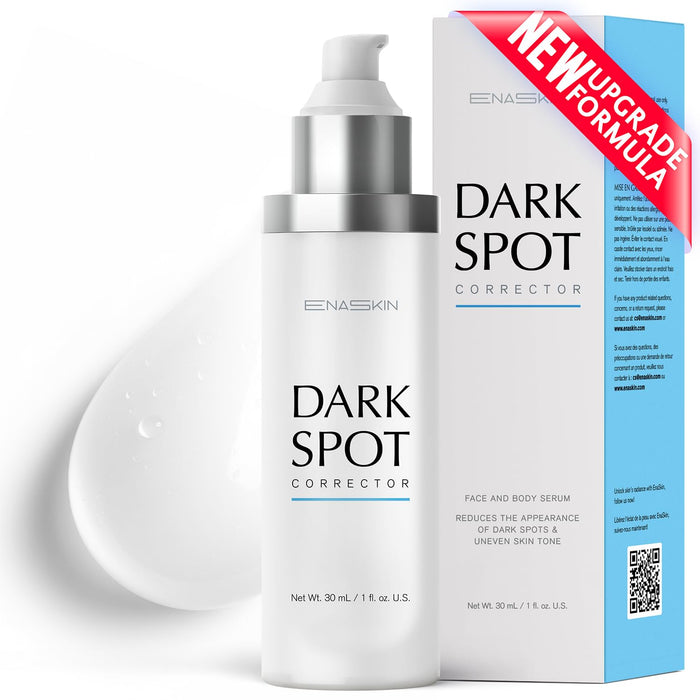 EnaSkin Dark Spot Remover Face Serum: Age Spot Sun Spot Freckles Melasma Brown Spot - Advanced Formula with Niacinamide Vitamin C for Women and Me (1.0 Fl Oz)