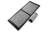 ProsourceFit Acupressure Mat and Pillow Set for Back/Neck Pain Relief and Muscle Relaxation, XL - Black/White