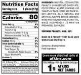 Atkins Endulge Peanut Butter Cups, Dessert Favorite, Low Carb, 0g Sugar, 60 Count