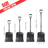 COFIT 47" Retractable Snow Shovel, Bigger Shovel Spade Aluminium Alloy Snow Sand Mud Removal Tool for Car Outdoor Camping and Garden, Detachable Four-Piece Construction, Black