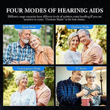 Brightworld Bluetooth Hearing Aids with Button Control - 16 Channel Rechargeabl Hearing Aids with Noise Cancelling, Hearing Aids for Seniors and Adults