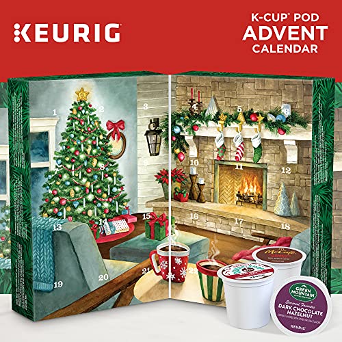 Keurig Advent Calendar Variety Pack, Single Serve K-Cup Pods, 24 Count