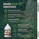 Worm Tea for Gardening Soil, Worm Tea Fertilizer Liquid - Worm Castings, Earthworm Casting Manure Fertilizer - Earthworm Tea Worm Castings - PetraTools Worm Casting Concentrate (1 Gal)