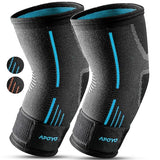 APOYO Elbow Brace for Tendonitis and Tennis Elbow, Elbow Compression Sleeve (Pair), Tennis Elbow Brace for Women and Men w/ Adjustable Strap for Tennis Elbow Relief, Weightlifting, Arthritis, Workouts, Reduce Joint Pain During Fitness Activity (Medium)