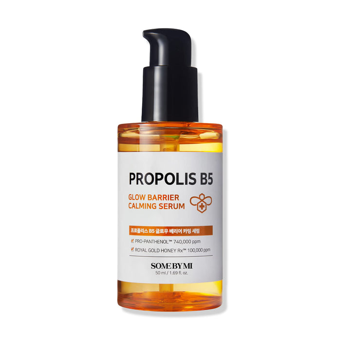 SOME BY MI Propolis B5 Glow Barrier Calming Serum - 1.69Oz, 50ml - Made from Propolis and Panthenol for Glass Skin - Oiliness Control, Skin Radiance and Preventing Breakouts - Korean Skin Care