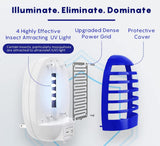 Bug Zapper Indoor, Fly Trap for Indoors, Electronic Mosquitoes Killer Mosquito Zapper with Blue Lights for Living Room, Home, Kitchen, Bedroom, Baby Room, Office(4 Packs)