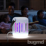 BugMD Zap Trap, Battery or USB Powered 2-in-1 Lamp and Bug Zapper with UV and LED Light, Portable Light for Indoor Spaces