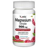 Magnesium Citrate Gummies by YumVs | 900mg Magnesium Citrate (102mg of Elemental Magnesium) | Highly Absorbable Citrate | Supports Nerve, Enzyme & Muscle Function for Adults | 90 Count