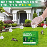 12 Pack Roach Repellent Peppermint Oil to Keep Cockroach Away from House, Powerful Cockroach Repellent, Roach Spider Ant Mouse Repellent for Home Kitchen Office Hotel Garage Car