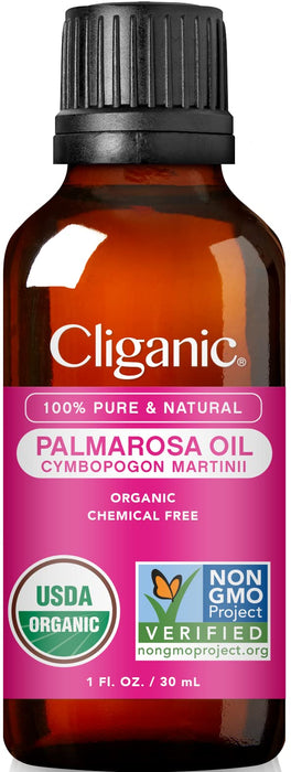 Organic Palmarosa Essential Oil, 1oz