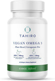 TAHIRO Vegan Omega-3 Softgels - Plant-Based Supplement with DPA, DHA & EPA - Nutrients for Men, Women and Pregnant Women - Supports Brain Health - Prenatal & Joint Supplements, 1000mg