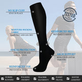 FuelMeFoot 3 Pack Copper Compression Socks - Compression Socks Women & Men Circulation - Best for Medical,Running,Athletic