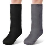2 Pcs Leg Cast Cover, Medium Short Cast Sock Cast Cover Below The Knee Leg Cast Sleeve for Foot Leg Men Women (Black, Gray)
