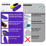 VALSOLE Orthotic Inserts - 220+ lbs High Arch Support, Plantar Fasciitis Relief for Men, Women - Absorb Shock, Work Boot Insole