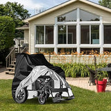 Wheelchair Cover,Electric Wheelchair Cover,Wheelchair Cover for Storage,Heavy Duty Waterproof&Dustproof Cover for wheelchair,Mobility Scooter,Prevent Rain Wind Dust Sun Uv, for indoor and outdoor