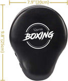 Valleycomfy Boxing Curved Focus Punching Mitts- Leatherette Training Hand Pads,Ideal for Karate, Muay Thai Kick, Sparring, Dojo, Martial Arts